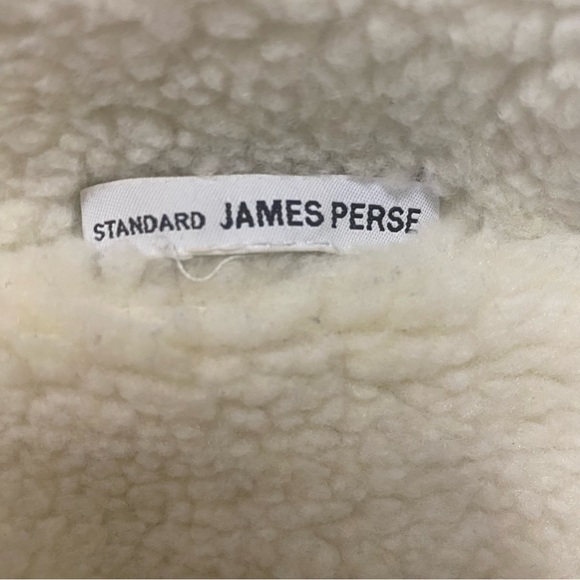 💕JAMES PERSE JERSEY FLEECE JACKET SIZE 2 - Picture 12 of 12